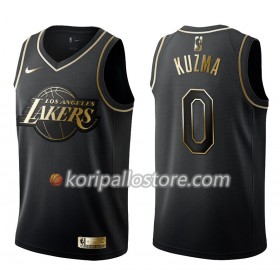 Los Angeles Lakers Kyle Kuzma 0 Nike Musta Golden Edition Miesten Pelipaidat Swingman 